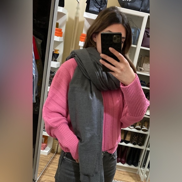 ASOS Pink Ribbed Crew Neck Sweater - Picture 2 of 13